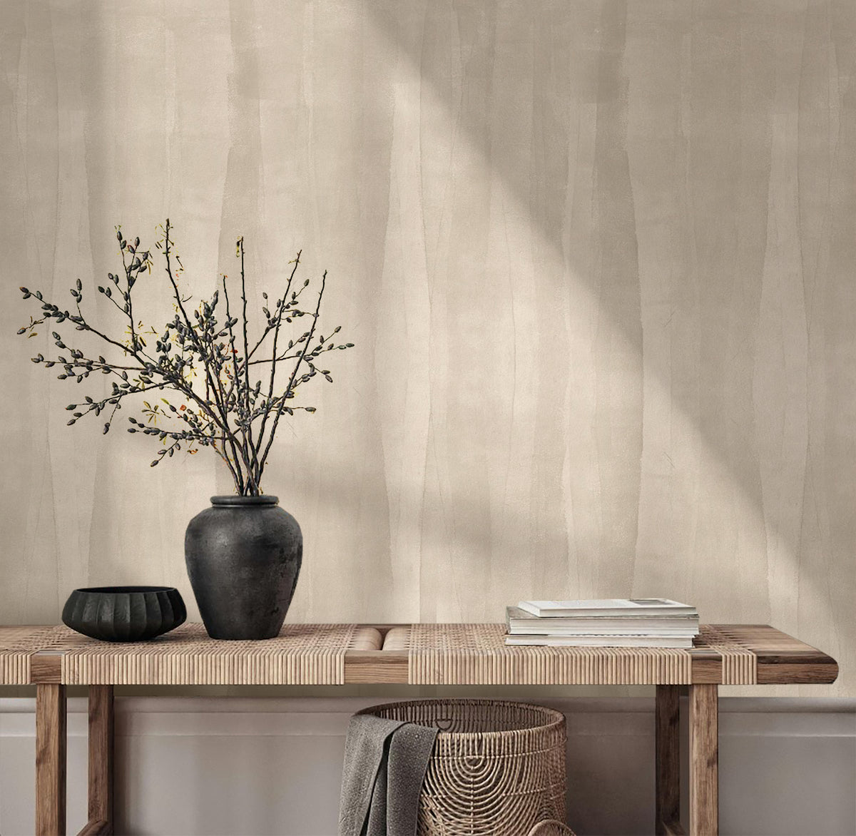 Beige Brushstroke
