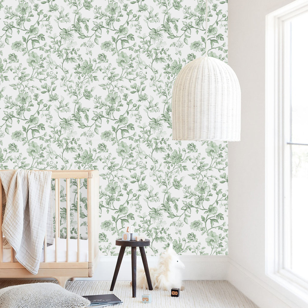 Chinoiserie Botanical Green