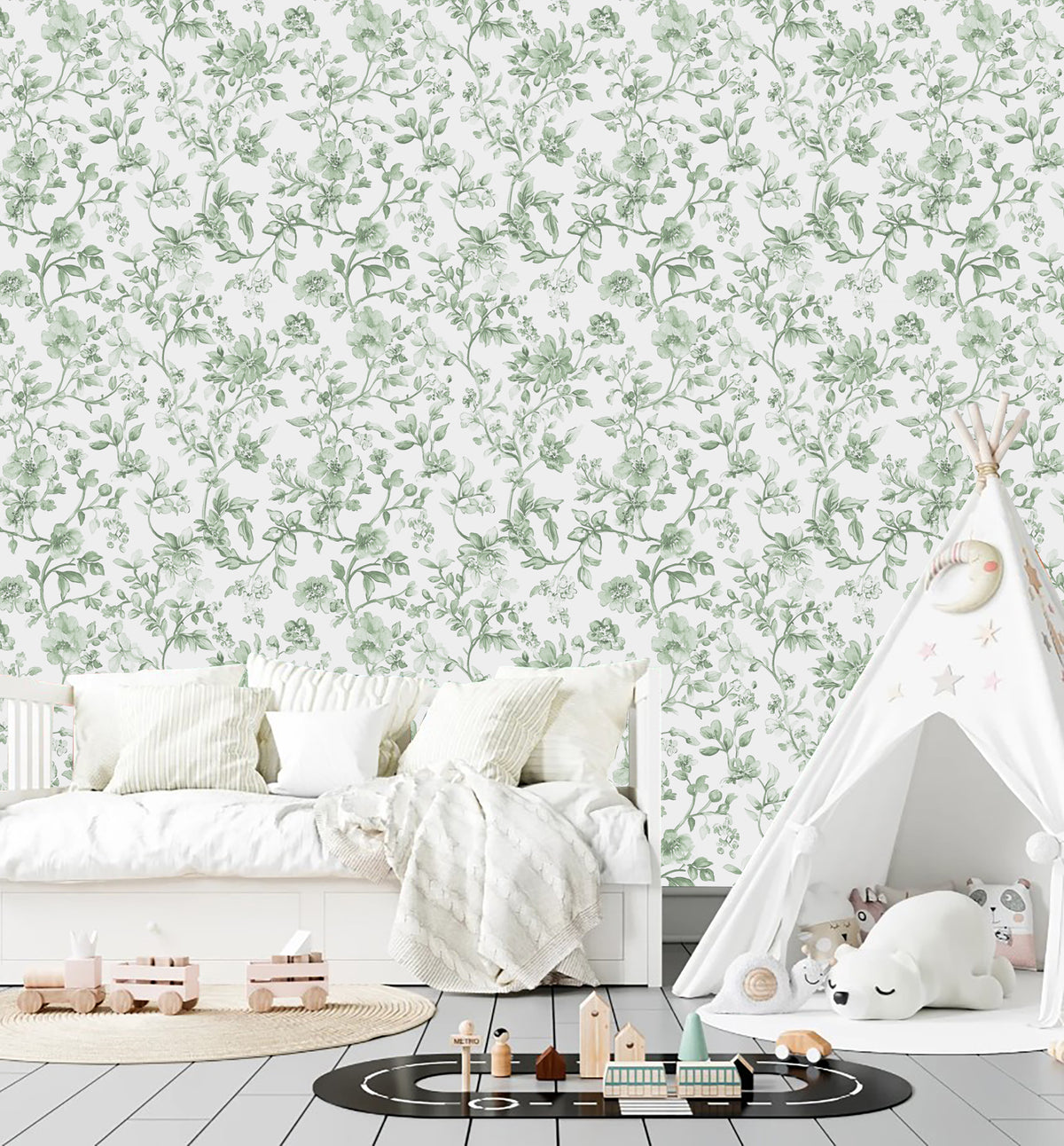 Chinoiserie Botanical Green
