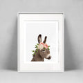 Donkey with a crown