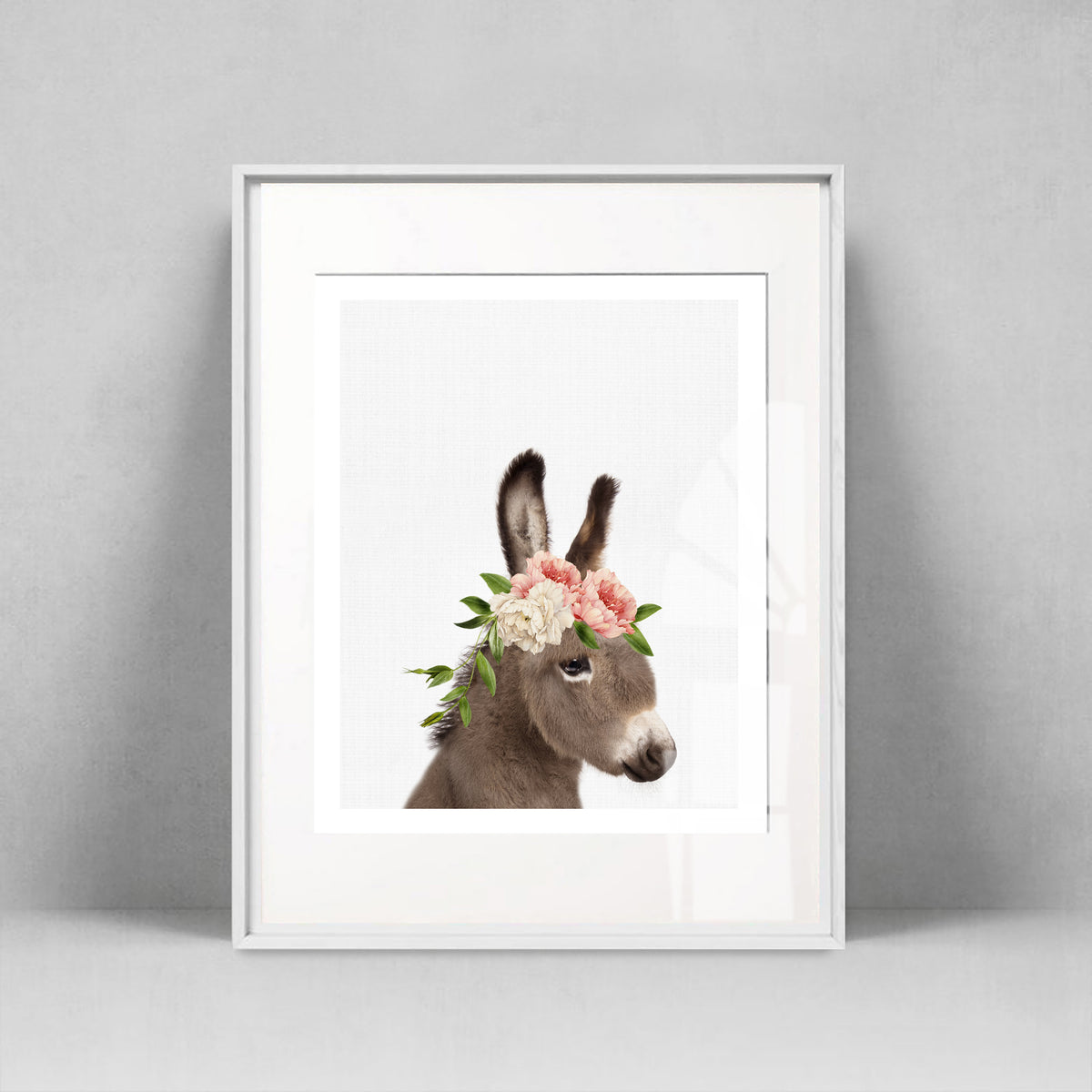 Donkey with a crown