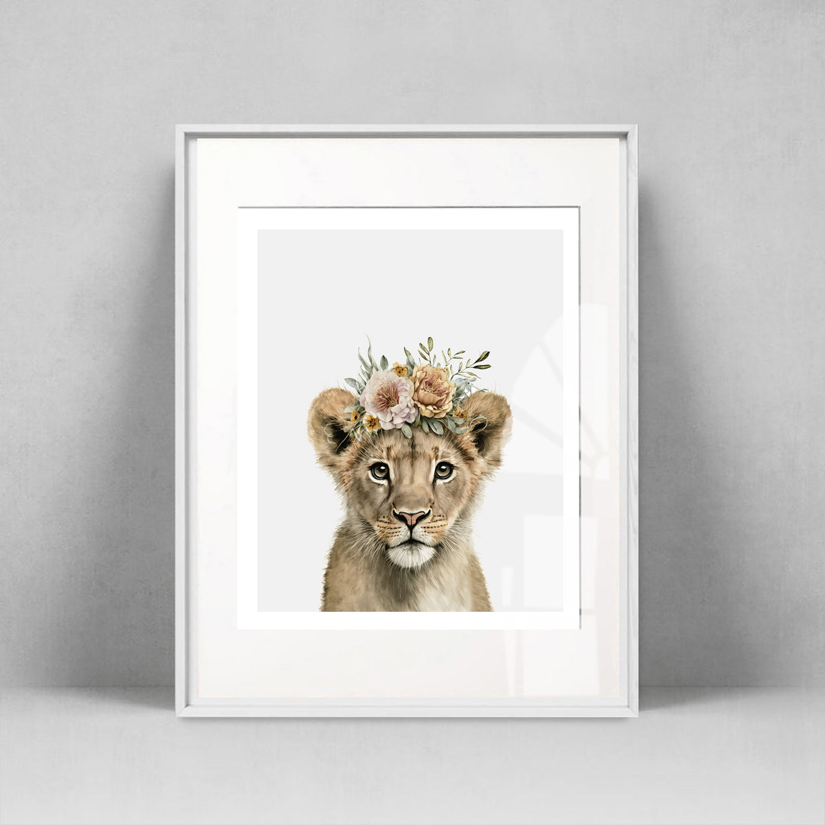 Lion with a crown