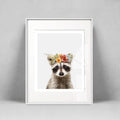 Raccoon with a crown