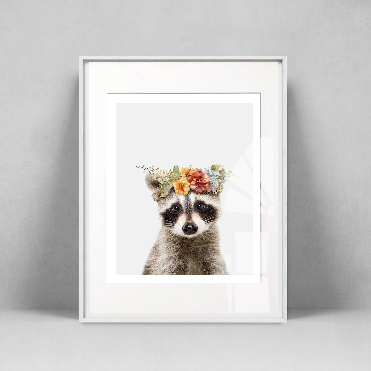 Raccoon with a crown