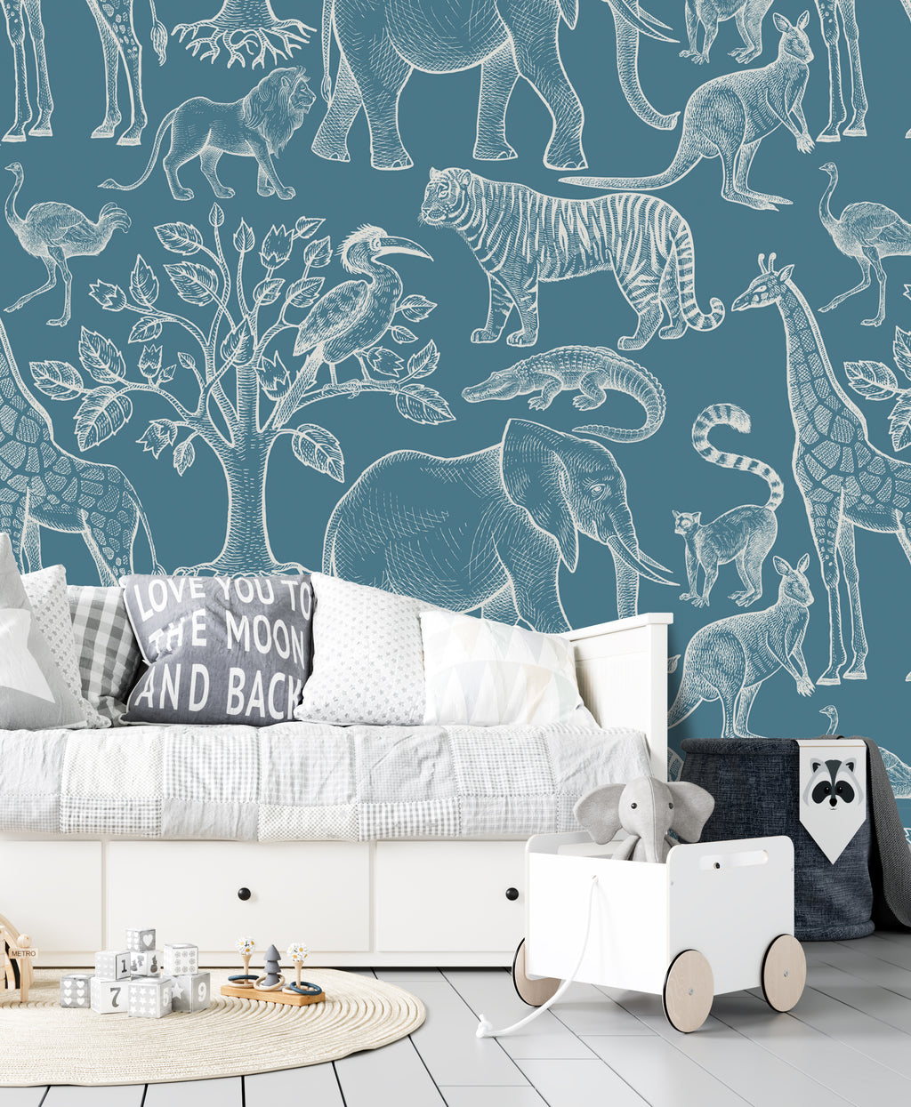 Safari Animals Teal