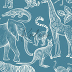 Safari Animals Teal