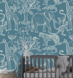 Safari Animals Teal