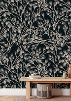 Scattered Blooms Black