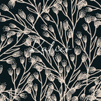 Scattered Blooms Black