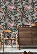 Tropical Flamingo Black