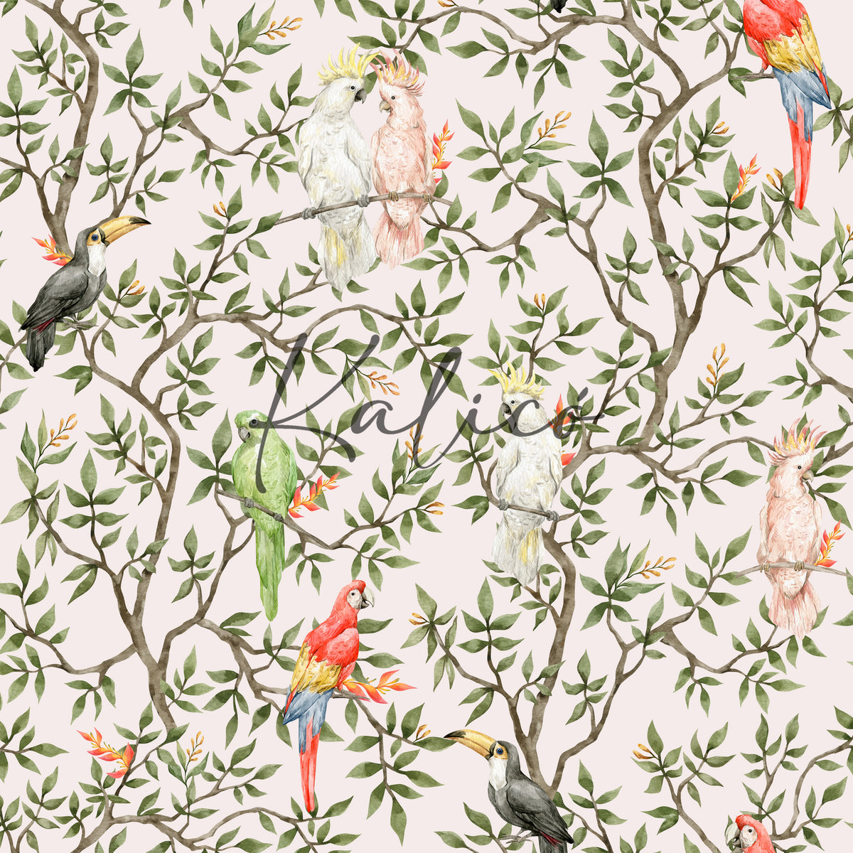 Chinoiserie Tropical Pink